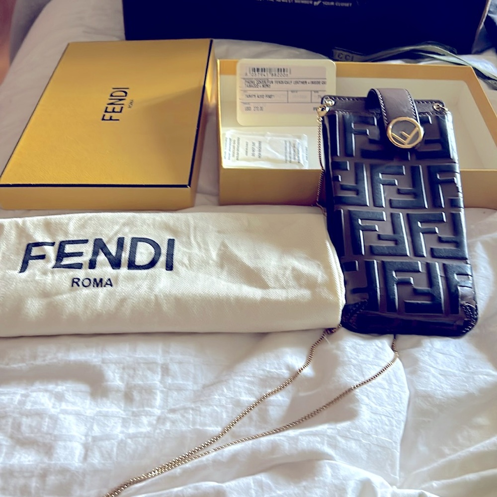 Fendi Crossbody I phone case .